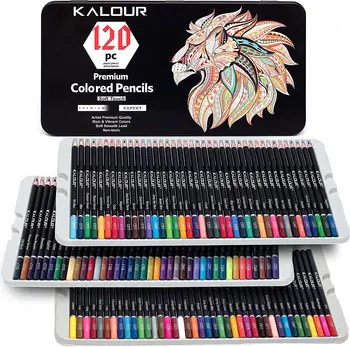 120 Цветных карандашей премиум-класса, набор для раскрашивания книг для взрослых, профессиональный карандаш для рисования эскизов, растушевки, смешивания
