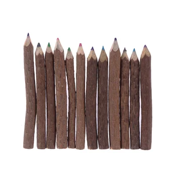 12шт 9-10 см Ветка дерева Цветные карандаши для рисования масляной основой для эскиза художника (смешанные цвета)