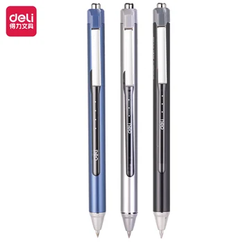 12шт Deli SF888 0,5 мм Пресс-гелевые ручки 3 цвета, черные чернила, Школьные принадлежности для студентов, Канцелярские принадлежности