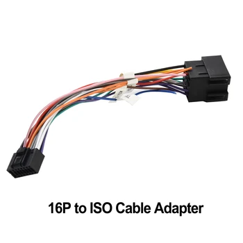 16-Контактный Кабельный адаптер ISO 16P Штекер-розетка Жгут проводов для Автоаксессуаров автомобильного радио