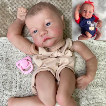 19-дюймовый Уже окрашенный комплект Reborn Doll Levi Awake 3D Окрашенная кожа Высококачественные Детали для куклы Reborn Baby в Разобранном Виде Ручной работы
