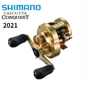 2021 Оригинальное Рыболовное колесо SHIMANO CALCUTTA CONQUEST CQ101 100 201 200 для ловли на живца левой или правой рукой Сделано в Японии