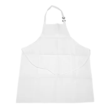 4 Комплекта нагрудника с 2 карманами, Регулируемый Кухонный фартук шеф-повара для женщин и мужчин, белый