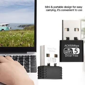 650 Мбит/с Мини USB Wifi Адаптер Беспроводная Сетевая карта Lan Ethernet Двойной Беспроводной 2,4 G/5G Wi-Fi Адаптер-ключ WIFI Band R9C1