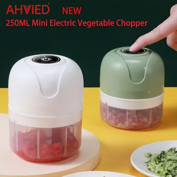 AHVIED Мини-Электрический USB-Измельчитель для овощей, Измельчитель чеснока, Перезаряжаемая Мясорубка для имбиря, Кухонный комбайн, Кухонный гаджет