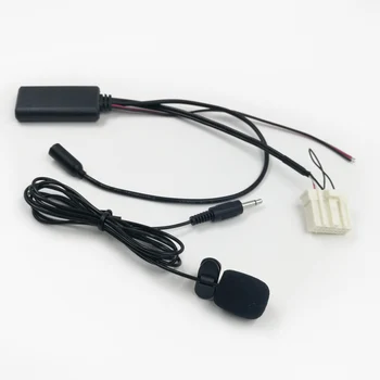 Biurlink 150 см автомобильный стерео жгут проводов Bluetooth 5,0 Провод Радио AUX кабель Микрофон Hands Free адаптер для Mazda 2 3 5 6