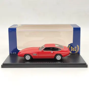 BOS 1:43 Для lntermeccanica lndra Coupe 1971 Красная модель автомобиля из смолы Ограниченной коллекции