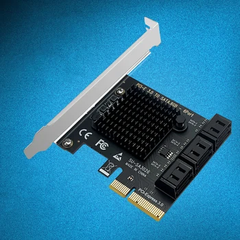 Chi a Mining 6 Портов SATA 6 Гбит/с для PCI Express Карта контроллера PCIe для SATA 3 III Адаптер PCI-E Riser Плата расширения для ПК
