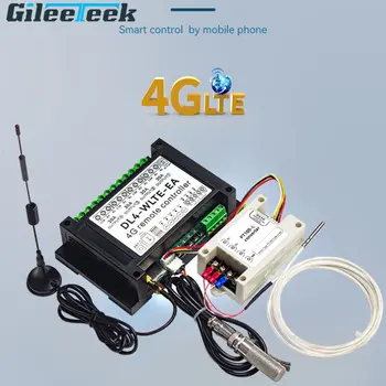 Gsm Розетка для отключения питания DL4 GSM 4G LTE SMS APP Пульт Дистанционного Управления Переключатель 30A 4-Канальный Релейный Переключатель Выход для Контроля Температуры