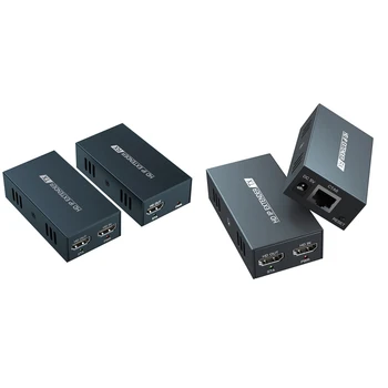 HDMI-совместимый удлинитель, Сетевой усилитель сигнала, 200 М, HDMI-Совместимый Расширенный Аудио-Видео конвертер