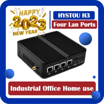 Hystou Лидер Продаж Celeron J4125 4 Lan 2 * USB 3,0 Порт UHD Графика Windows 10 Linux 32 ГБ Брандмауэр Промышленный Маршрутизатор ПК