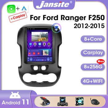 Jansite 2 Din Android 11 Автомобильный Радиоприемник Для Ford Ranger F250 2012-2015 Мультимедийный Плеер Видео 8G + 256G Carplay Стерео IPS Экран WIFI