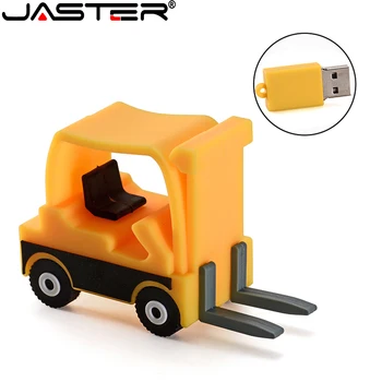 JASTER мультяшный тип 64 ГБ флэш-накопитель USB2.0 версии 4 ГБ 8 ГБ 16 ГБ 32 ГБ 64 ГБ 128 ГБ изысканный маленький желтый вилочный U-диск