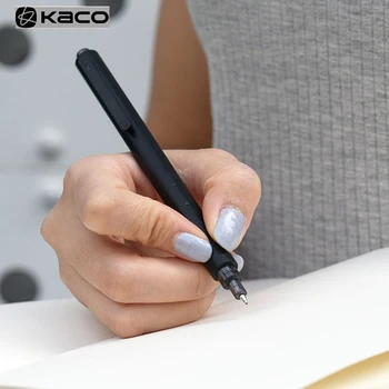 KACOGREEN ROCKET Простые Белые Черные Гелевые ручки для тела с зажимом 0,5 мм, Быстросохнущая ручка для Вывесок, Канцелярские Принадлежности с гелевыми Чернилами, Черная Чернильная ручка, 1 шт.