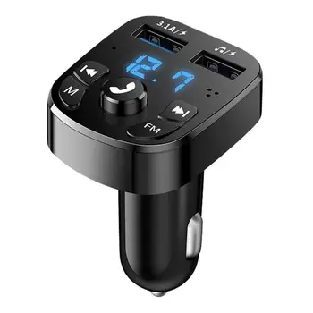 MP3 Модулятор Плеер Аудиоприемник Громкой Связи USB Автомобильный Порт Для Зарядки Bluetooth 5,0 FM-передатчик 3.1A Быстрое Зарядное Устройство Автомобильный Комплект