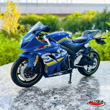 MSZ 1:12 Suzuki GSX-R1000, синяя модель мотоцикла для литья под давлением, велосипед, автомобиль, коллекция игрушек, мини-мотоцикл, подарок