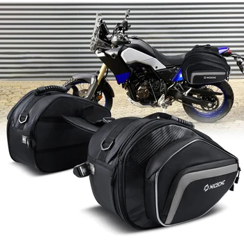 NICECNC Мотоциклетные Сумки для хранения, Задние Багажные сумки Большой Емкости, Водонепроницаемые Мотоциклетные Универсальные седельные сумки для Yamaha Harley