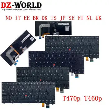 NO IT EE BR DK IS JP SE FI NL Великобритания Клавиатура С Подсветкой Для Ноутбука Lenovo Thinkpad T470P T460P 01EP488 01EP485 01EP458 01EP497