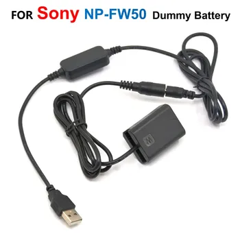 NP-FW50 AC-PW20 Манекен Батарея + Запасные Аккумуляторы для телефонов USB Кабель Sony A7 A7S A7K A7II A7R A7RII A6300 A6400 A5000 A5100 A6000 ZV-E10