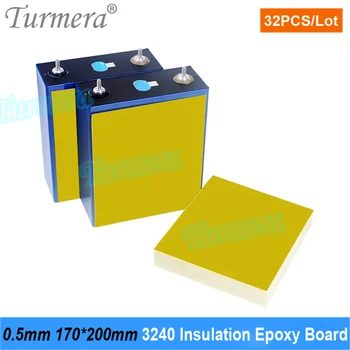 Turmera 32Piece 3240 Изоляционная эпоксидная пластина толщиной 0,5 мм 170*200 мм Используется в батарейном блоке 3,2 V 280Ah 305Ah 320Ah 12V Lifepo4 Diy