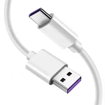 USB Type C USB-кабель для зарядки, передачи данных, Кабель зарядного устройства, провод, шнур для телефона Android, планшетов Huawei OPPO, 1 М