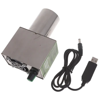 Usb-вентилятор для барбекю, вентилятор с регулируемой скоростью, Электрический Гриль, Дровяная печь, Походный Вентилятор + трубка для сбора воздуха