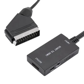 Xput Scart HDMI Кабель 720P 1080P Видео DVD Плеер Телевизор 21Pin 21 Pin Scart Штекер-HDMI Женский Конвертер Кабель-адаптер Kablo Kabel