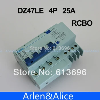 Автоматический выключатель остаточного тока DZ47LE 4P 25A 400V ~ 50HZ /60HZ с защитой от перегрузки по току и утечки RCBO