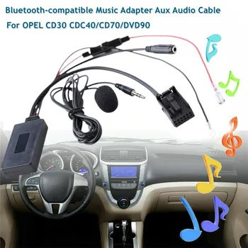 Автомобильный Беспроводной Музыкальный Адаптер Aux Аудиокабель Для Opel CD30 CDC40/CD70/DVD90 5.0 Версия Аудиокабеля, совместимая с Bluetooth