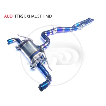Выпускной коллектор из титанового сплава, Водосточная труба для Audi TTRS, Глушитель с электронным клапаном, автомобильные аксессуары