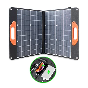 Высококачественная Новейшая технология Портативная и складная Солнечная панель мощностью 200 Вт с прочным карманом