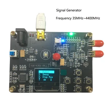 Генератор радиочастотных сигналов 35 МГц-4400 МГц ADF4351 Модуль Генератора частоты Развертки PLL С OLED-дисплеем
