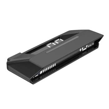 Головной дисплей шнура питания ABS Черный Автомобильный Головной дисплей HUD Датчик OBD2 Температура компьютера для вождения Спидометр