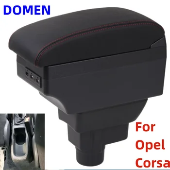 Для Opel Corsa подлокотник для Opel Corsa D Автомобильный подлокотник коробка аксессуары внутренний ящик для хранения дооснащенных деталей с USB