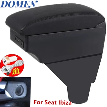 Для подлокотника Seat Ibiza 6L коробка двухслойная usb