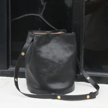 Женская сумка через плечо из мягкой кожи, Итальянская сумка-тоут из воловьей кожи