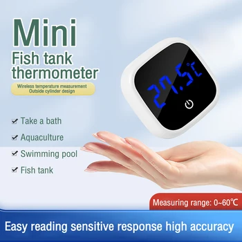 ЖК-цифровой термометр Электронный Измеритель температуры в помещении Метеостанция Часы Аквариумный Термометр Термометр для аквариума