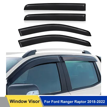 Защитный козырек от непогоды на боковое стекло для Ford Ranger Raptor 2018 2019 2020 2021 2022 Аксессуары Raptor для двухместной кабины
