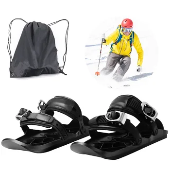Зимние лыжные ботинки для сноуборда, водонепроницаемые снежные ножки, прикрепляемые к ботинкам с помощью креплений, один размер подходит всем для лыжника, переносная лыжная обувь
