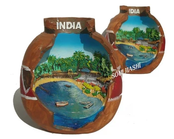 Индийские туристические сувениры, креативные подарки, архитектура из смолы, ландшафтные орнаменты, ювелирные изделия