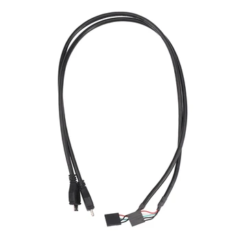(Комплект из 2 предметов) 50 см 5-контактный разъем материнской платы к разъему Micro-USB-адаптера Dupont Extender Cable (5Pin/ Micro-USB)