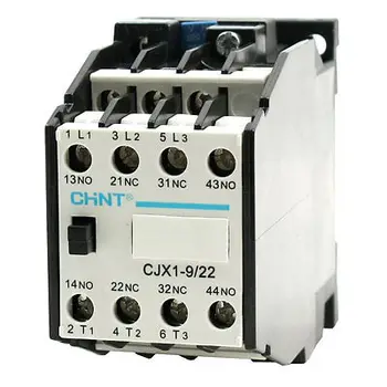 Контактор переменного тока CJX1-9/22 220 В/50 Гц, Катушка 264 В /60 Гц, 3-фазный 2NC 2NO
