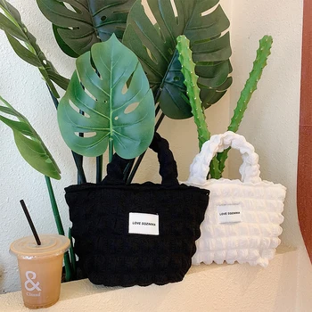 Корейская версия в стиле Ins, Модная ручная сумка-тоут, Женская тканевая сумка для ежедневных поездок на работу