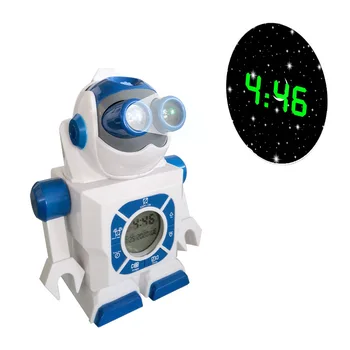 Креативный Динамичный проекционный космический робот, Цифровой дисплей, Электронные часы, Мультяшный Студенческий будильник, Подарочные часы