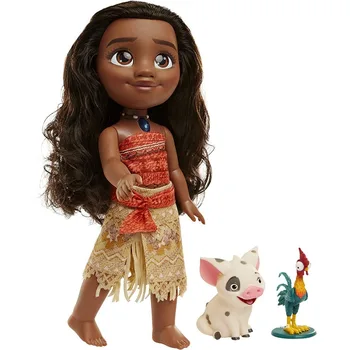 Кукла Принцессы Диснея Моаны с подвижными суставами, игрушка для девочек, игровой дом, Поющая кукла и светящееся ожерелье, интерактивная игрушка, подарок для детей