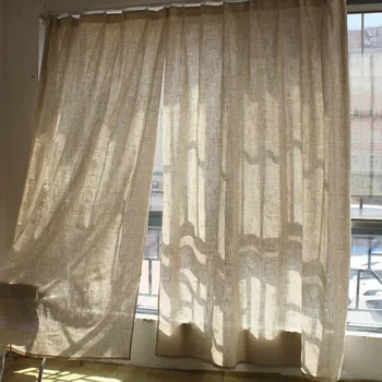 Льняные полупрозрачные шторы, фильтрующие свет, Элегантная драпировка для гостиной, прозрачная льняная занавеска, панель из марлевого тюля для спальни
