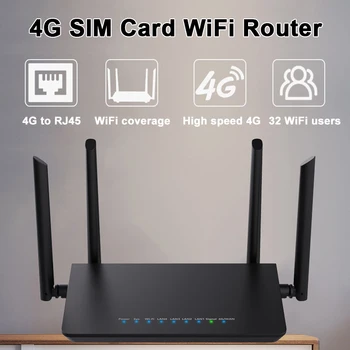 Маршрутизатор LTE CPE 4G 300m CAT4 32 wifi пользователей беспроводной модем RJ45 WAN LAN 4G SIM-карта wifi маршрутизатор