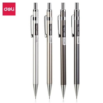 Металлический механический карандаш 0,5/0,7 мм карандаш для занятий с резиновой ручкой, карандаш для рисования, канцелярские принадлежности