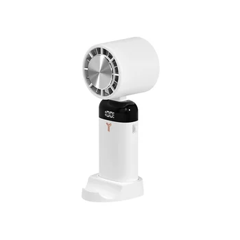 Мини-ручной вентилятор емкостью 3600 мАч, Портативный полупроводниковый охлаждающий настольный вентилятор, Складной Подвесной воздушный охладитель для шеи, белый