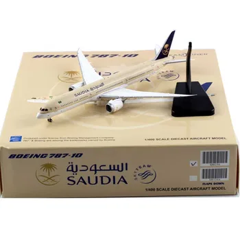 Модель авиакомпании Saudi Arabian Airways B787-10 в Масштабе 1:400 с Базовым Легкосплавным Самолетом Для Коллекционного Сувенирного Шоу, Подарочные Игрушки Для Фанатов